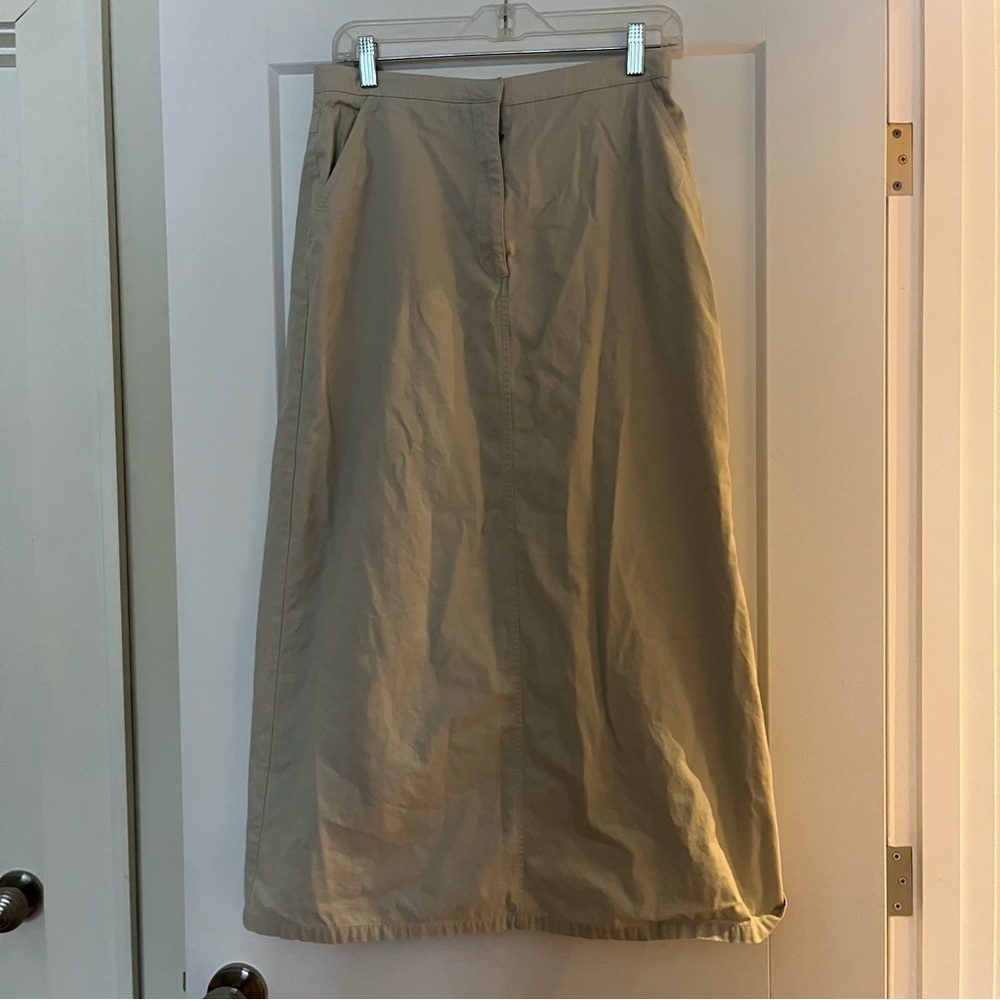 Vintage 💯 Cotton Laura Ashley Maxi Beige Skirt